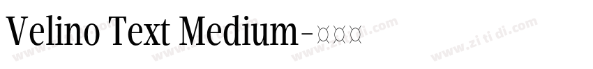 Velino Text Medium字体转换 Velino Text Medium字体转换